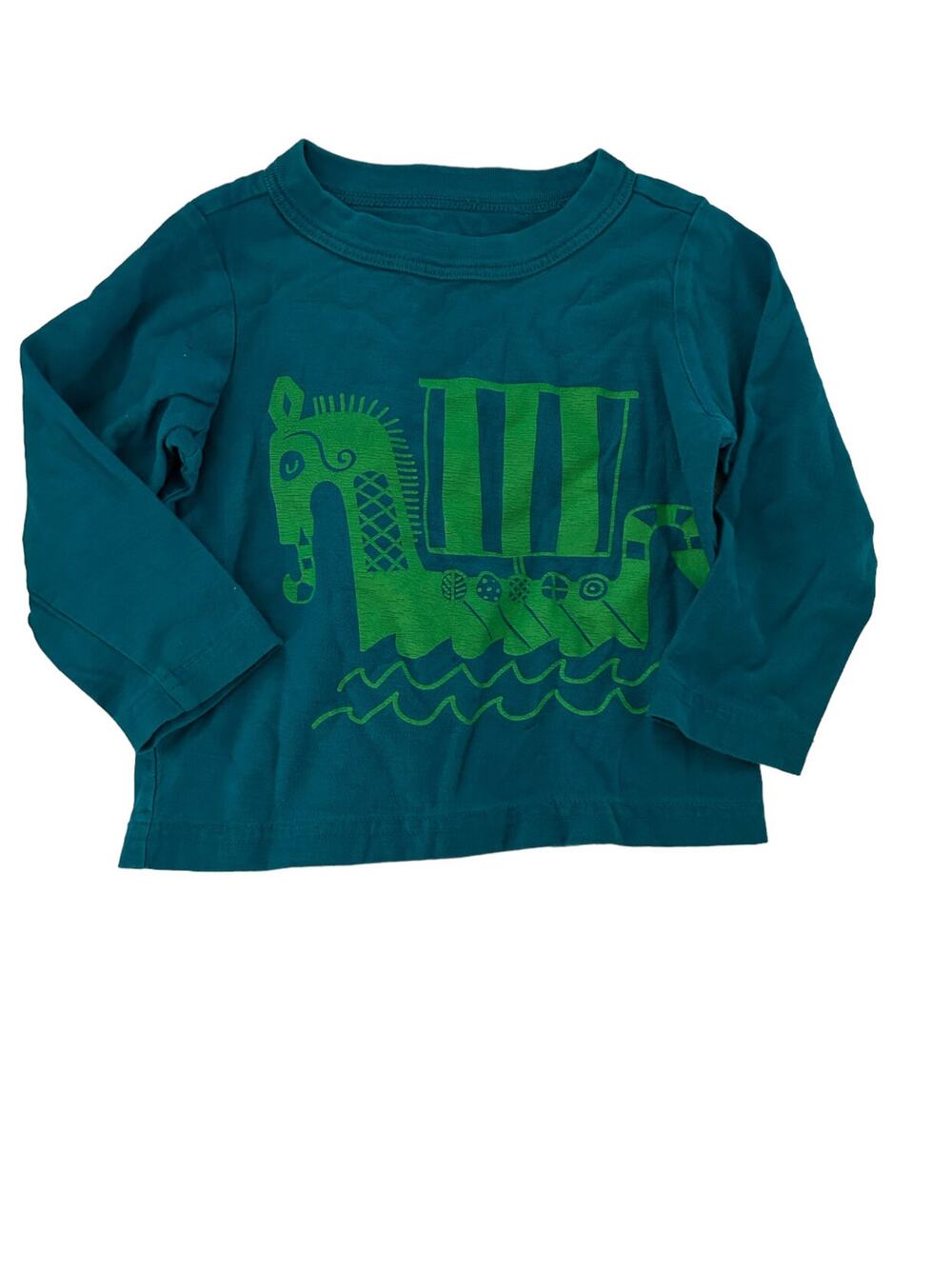 Tea Collection Green Dragon Boat Shirt 9-12m
